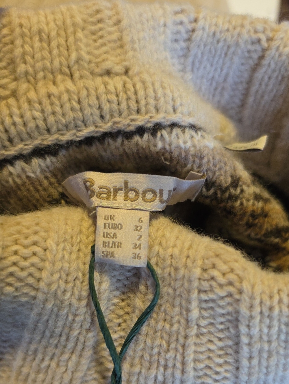 Barbour Knitted Helen Jumper In Birch Multi 2 NWT - Picture 7 of 12
